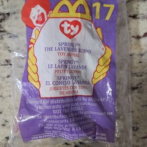 Ty Lavender Bunny Plush Toy